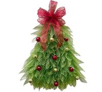 Bow Mailbox Christmas Wreath | 50 x 40 cm Christmas Tree Wreath - Outdoor Garland Ornament, Elegant Christmas Door Decoration, Christmas Garland Ornament, Christmas Wreath Hanger for the Front Door