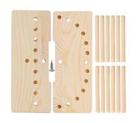 Bow Maker 1 Set Wooden Bow Maker for Ribbon for Wreaths with Sticks Adjustable Portable When Christmas, Party, Carnival, Present Wrapping for Ribbon for Crafts Tool