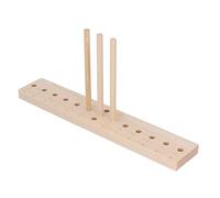 Bow Maker for Ribbon,Bow Maker Bowknot Making Tool,Wooden Craft Tool for Creating Ribbon Wreaths,Bow Maker Adjustment Pins,Lightweight Oak Bow Making Tool with 3 Long Stick