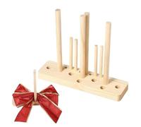 Bow Maker for Ribbon - Mini Craft Tool Easy To Use, Hardwood Gift Bow Templates | Wreath Maker for Corsage Decorations Wraps Ribbons, Bows Related To May