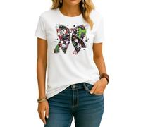 Bow Nightmare Jack Skellington Before Christmas Film | Christmas Women's T-Shirt, White, 3XL