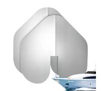 Bow Protection Device, Easy Replacement Cover, 9 X 8.75 Inches, 2 Pieces Stainless Steel Bow Guard, Keel Cover Replacement, Heavy-Duty Stainless Build, For Fiberglass Boat Protection