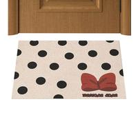 Bow Rug, Loop Rug Bathroom | Non-Slip Pink Welcome Mat - Dirt-Resistant Bathroom Floor Pads for Bedroom, Shower Tray, for Kids, Teens, Pink Lovers
