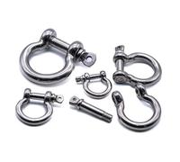 Bow Shackle Rigging Marine Stainless Steel 316 A4 Shackles 4mm 5mm 6mm 8mm 10mm (4, 6mm)