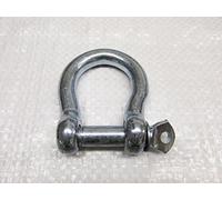 Bow Shackle Screw Pin Galvanised from 5MM - 25MM (Commercial Chain Connector Caravan Tether) - Pack of 1, 12MM