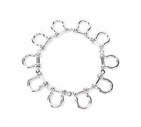 Bow Shackles, 1/5/10Pcsfor Outdoor Camping Survival Rope Bracelets D-Shaped(5 Pcs)