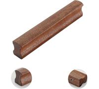 Bow Shaped Cabinet Handle Wood Drawer Pull for, length 132mm, length 132mm | Natural Wood Finish with Visible Grain Patterns