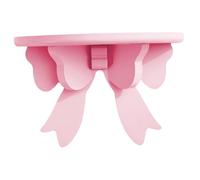 Bow Shelf Cute Kawaii Wooden Hanging Display Wall Shelves for Girl, Children 11x4.7x6.7 In Room Decor Screw-Installation Floating Shelves for Living Room, Nursery Cute Wall