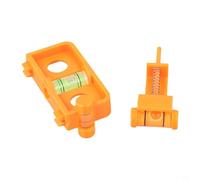 Bow String Level Kit with ABS Construction, 28x67mm & 68x36mm Dual Levels for Compound Bow Tuning and Arrow Alignment(Orange)