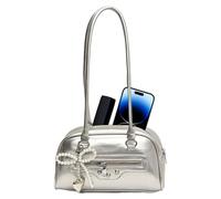 Bow Tie Bag for Women, Fashion Bow Wallet | Women PU Leather Clutch Bag, Small Fashion Women Handbags, Leather Bag, Multi Pockets, silver, riferimento alla descrizione