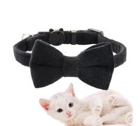 Bow Tie Collar for Dogs | Adjustable Cat Dog Collar with Detachable Bell | Dogs Apparel Accessories Lovely Collars for Home, Wedding, Walking, Traveling, Photography
