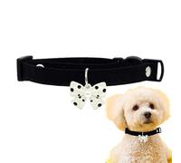 Bow Tie Collar for Dogs, Dog Collar with Bow Tie, Adjustable Dog Collar with Bow, Comfortable Cat Collar with Bow Tie, Soft Collar for Large Dogs for Medium Dogs, Cats and K