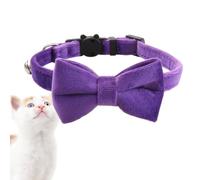 Bow Tie Dog Collar, Adjustable Cat Collar with Removable Bell, Fashionable, Eye-catching Dog Bow Tie for Walks, Travel, Home, Photography, Wedding