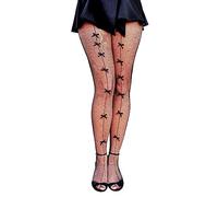 Bow Tie Fishnet Stockings Lolita Patterned Stockings Backseam Valentines Lace Coquette Tights Gothic Pastel Goth Fairycore Grunge Kawaii Anime Cosplay Y2K Alt Fish Nets Mesh Pantyhose for Women