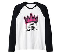 Bow to The Empress Grunge Punk Crown Street Art Raglan Baseball Tee