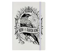 Bow to The Raven King Cream A5 Hard Cover Notebook
