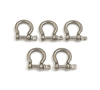 Bow Type Shackle, M4 M5 M6 M8 M10 M12 304 Stainless Steel Rustproof Screw Pin Anchor(M8)