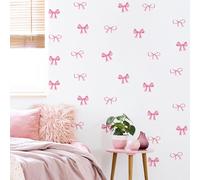 Bow Wall Stickers,9 Sheets 135 Pcs PVC Bow Knot Wall Decals for Bedroom Living Room Party