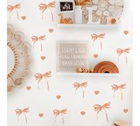 Bow Wall Stickers,9 Sheets 135 Pcs PVC Bow Knot Wall Decals for Bedroom Living Room Party