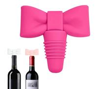 Bow Wine Bottle Stoppers,Cute Bow Shaped Wine Bottle Stoppers to Keeping Wines Fresh,Reusable Silicone Beverage Corkers,Decorative Wines Sealers for Xmas Party Supplies