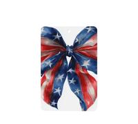 Bow With An American Flag Pattern Car Air Fresheners 4 Pcs Hanging Scented Cards Fragrance Scented Cards For Car Aromatherapy Tablets