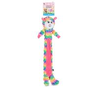 Bow Wow 24" Stuffing-Free Long Plush Dog Toy - Crinkle Body & Squeaker Head - Interactive Tug & Fetch Animal Toy - Colors May Vary (Farm, Safari, Unicorn, Zebra)