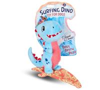 Bow Wow Fantasy Creature Plush Dog Toy - Squeaky & Crinkle Dino or Dragon - Toss, Fetch & Play - Soft & Durable - Colors May Vary