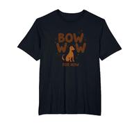 Bow Wow for Now: Adorable Dog Lover Paw T-Shirt, Men's Big and Tall, Black, 2X Tall
