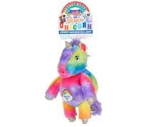 Bow Wow Full Body Squeaker Dog Toy - Plush Squeaky Toy for Dogs - Monster or Unicorn Design - Soft & Fun for Interactive Play - Assorted Colors