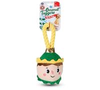 Bow-Wow Pet Elf Ornament Rope Plush Dog Chew Toy