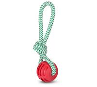 Bow-Wow Pet Holiday Rope & Ball Dog Tug Toy, Small