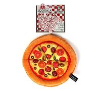 Bow Wow Pet Pizza Dog Toy Squeaky Plush One Piece Pet Teeth Teasing Toy (97671)