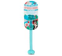 Bow Wow TPR Long Spiked Bone Dog Toy - Tough Scented Rubber Chew Toy for Medium & Large Dogs, Heavy-Duty TPR Bone for Tug, Toss & Dental Health