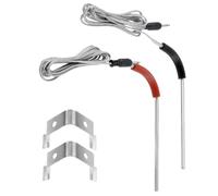 Bowarepro Pack of 2 Grill Replacement Probes Compatible with Weber Igrill 2 Igrill Mini Igrill 3 Thermometer Meat Grill Probe Replacement Set Grill Sensor Replacement Sensor Temperature Range -50 °C
