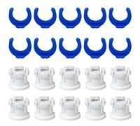 Bowden Tube Coupling Collet and Clamp FMHXG 10 Set Blue Pipe Horse Clips for 3D Printer Parts Coupling Accessory Fixed 6mm Tube, Fixed Bowden Tube Clamp