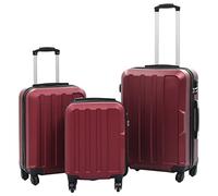 BOWEKAM Home & Garden-Hardcase Trolley Set 3 pcs Wine Red ABS-Furniture Choice