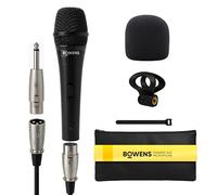 Bowens Dynamic Microphone - Wired Handheld XLR Mic with 15ft Cable, Professional Vocal Microphone for Singing, Karaoke, Podcasting, PA Systems, and Studio Recording Microfono