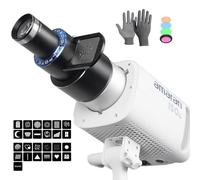 Bowens Mount Optical Snoot,Snoot Photography kit Spotlight Projector Attachment for COB Monolight Portraits/Product,Compatible with Aputure Amaran100X/D/150C/200D/X,Godox SL60/SmallRig,25 Gobos