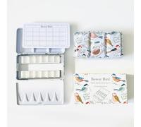 Bower Bird Empty Watercolor Palette, Metal Tin Palette for Artist Watercolors,Unique Pattern Metal Watercolor Paint Tin for Watercolors Oils and Gouache (12 Half Pans-Bird)
