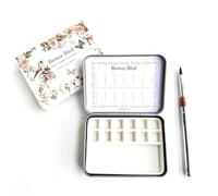 Bower Bird Travel Watercolor Palette with 12 Well Ceramic Porcelain Palette