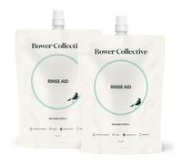 Bower Collective Rinse Aid Refill | Natural Dishwasher Cleaner Liquid | Concentrated Detergent Dishwashing Rinse Aid | Fragrance Free, 2 Litre (2 * 1L)