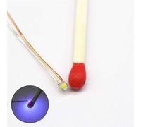 Bowerful 100pcs Pre-soldered Micro Litz Wired Leads UV SMD Led 0603 + Muti-Resistor New