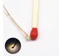 Bowerful 100pcs Pre-soldered Micro Litz Wired Leads Warm White SMD Led 0603 + Muti-Resistor New