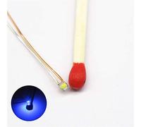 Bowerful 25pcs Pre-soldered Micro pico Litz Wired Leads Blue SMD Led 0603 + Muti-Resistor