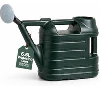 Bowers Bargains Watering Can Outdoor 6.5L with Detachable Rose Head, Plastic, Green