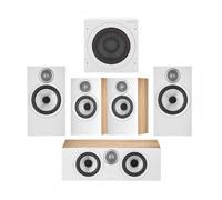Bowers & Wilkins 606 & 607 S3 5.1 Surround Sound Speaker Package Oak