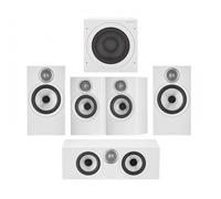 Bowers & Wilkins 606 & 607 S3 5.1 Surround Sound Speaker Package White