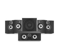 Bowers & Wilkins 606 & 607 S3 Surround Sound Speaker Package with ASW610 Subwoofer Black