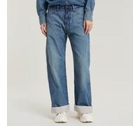Bowey Barrel Lined Loose Jeans - Medium blue - Women 29-30