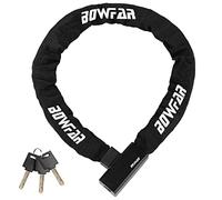 Bowfar Heavy Duty Chain Lock - 100cm Anti-Theft Bike Lock with 3 Keys, Security Level 7, Suitable for Bicycle, Motorcycle, Scooter, Door, Gate, Fence